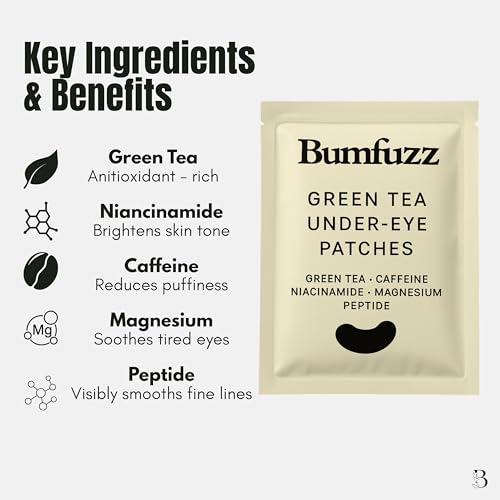 Green Tea Under-Eye Patches (12 Pairs) | Depuff & Brighten Skin