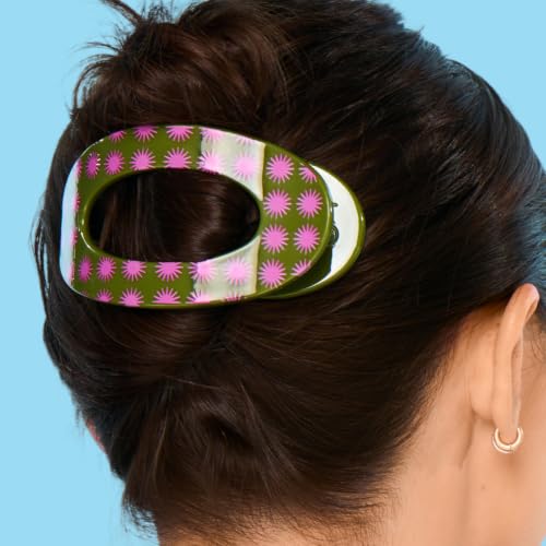 Gimme Beauty Medium Hair Claw Clip - 2 Count, Starburst/Macha