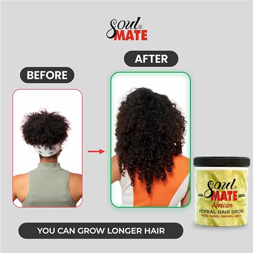 Soulmate African Herbal Hair Growth Cream - Moisturizing Scalp Treatment