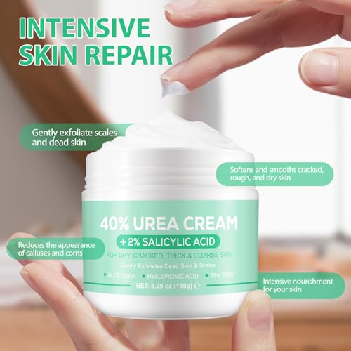 40% Urea Cream for Feet with Salicylic Acid & Aloe Vera - 5.29 OZ