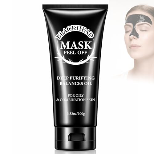 AstraVox Charcoal Blackhead Remover Mask - 3.5 Fl Oz Peel Off Mask for Oily Skin