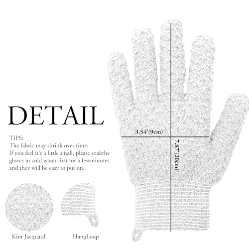 Exfoliating Bath Gloves - Heavy Texture Body Scrub for Smooth Skin
