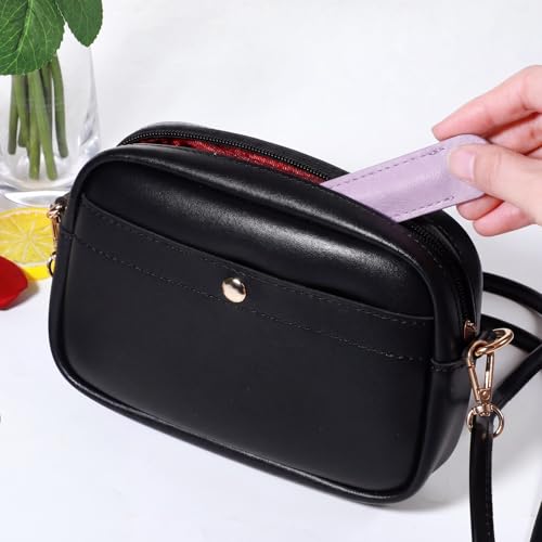 Dual Ended Glass Cuticle Pusher Set with Leather Cases - 2 pcs