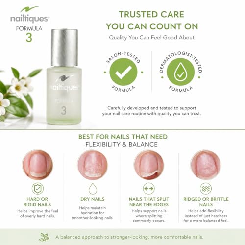 Nailtiques Formula 3 Nail Protein Treatment - 0.5 oz