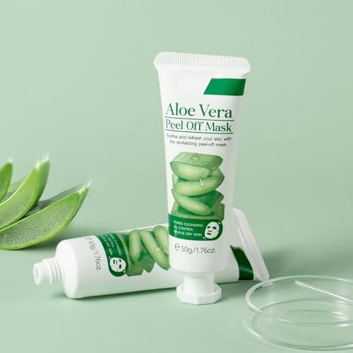 Aloe Vera Charcoal Peel Off Cleansing Mask - Hydrating & Soothing