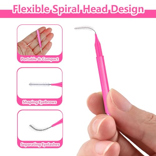 Micro Eyebrow Brush Set - 50Pcs Spoolies for Brow Lamination & Lash Lift