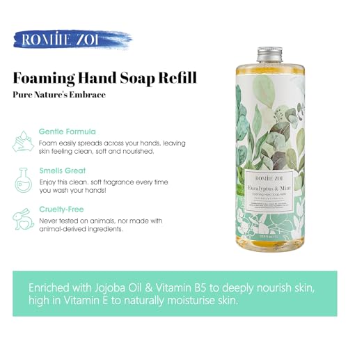 ROMIIE ZOI Eucalyptus & Mint Foaming Hand Soap Refill - 1L
