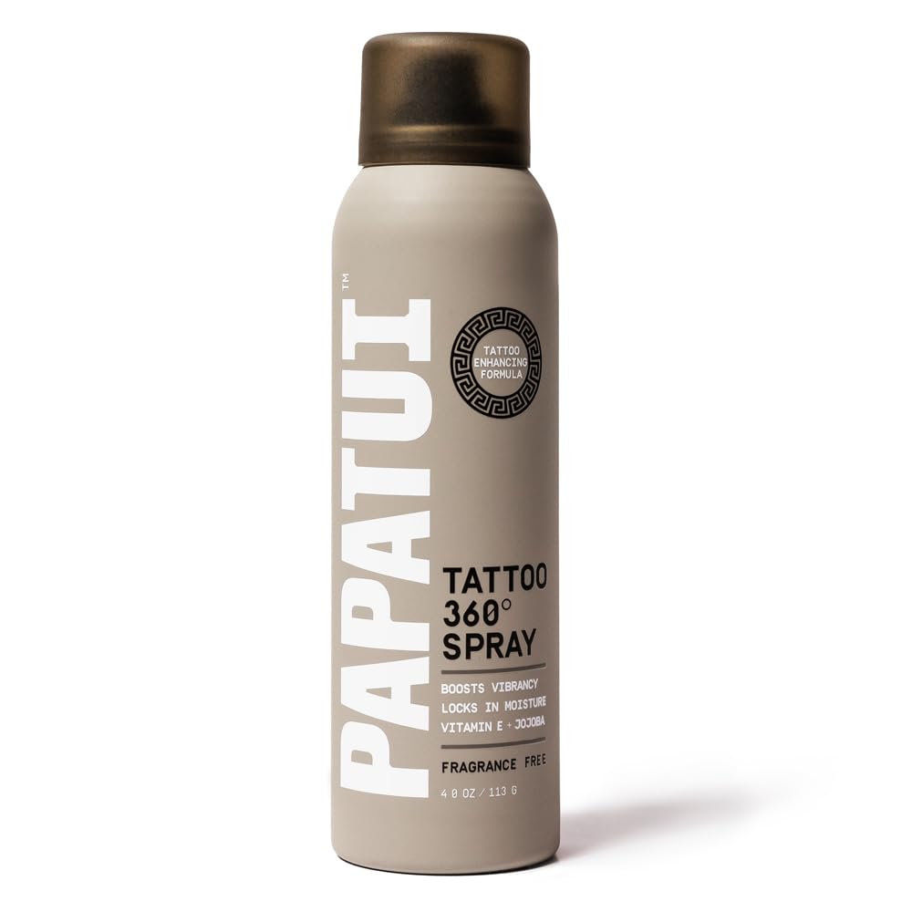 PAPATUI Tattoo Enhancing Spray - Revitalize & Protect Tattoos | Non-Greasy, Fast-Absorbing Formula | 4oz