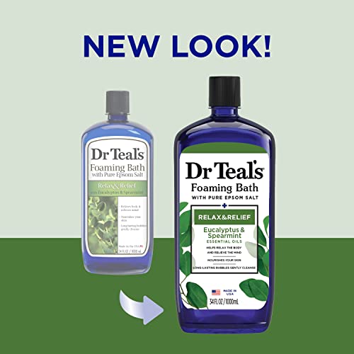 Dr Teal's Relax & Relief Foaming Bath with Eucalyptus & Spearmint - 34 fl oz
