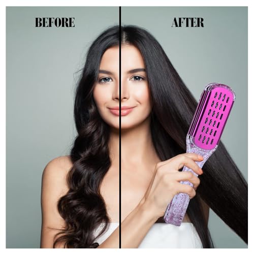 STYLANCE Double Sided Boar Bristle Clamp Hair Straightening Brush Set