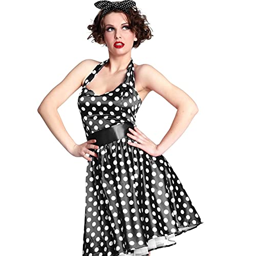 Hicarer Black Polka Dot Headband with Twist Bow - Small Dots