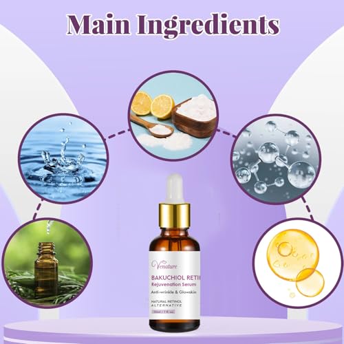 Venature Bakuchiol Retinol Rejuvenation Serum for Wrinkles & Fine Lines