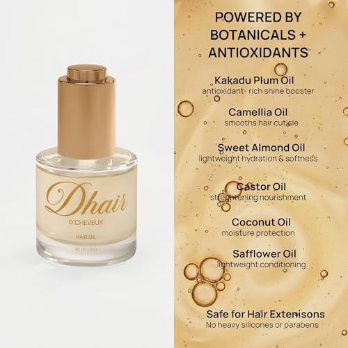 Dhair Hair Gloss Oil - Leave-In Serum for Frizzy Hair, 30ml