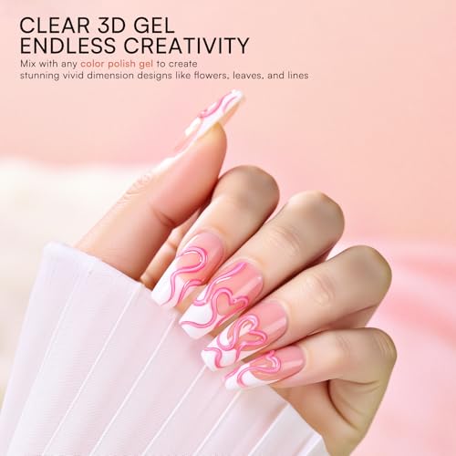 Makartt 3D Painting Gel & Chrome Nail Powder Kit for DIY Salon Designs