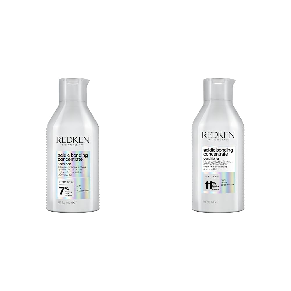 Redken Acidic Bonding Concentrate Set – For Damaged Hair, 10.1 fl oz