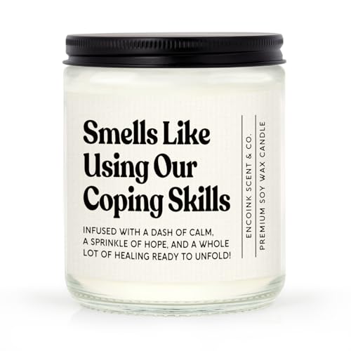 Lavender Scented Candle for Therapists & Counselors - Stress Relief Gift