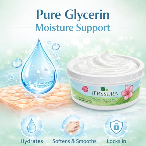 Terssura Moisturizing Cream with Pure Glycerine for Dry Skin - 240ml
