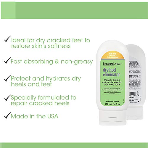 ProLinc Dry Heel Eliminator - 4 Fl Oz, Hydrating Foot Lotion for Dry Cracked Heels, Made in USA
