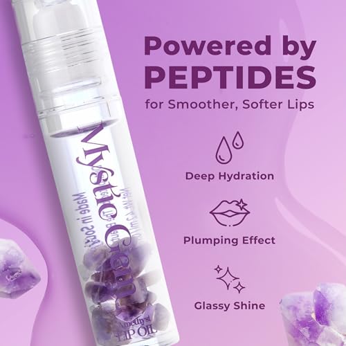 The Beauty Spy Mystic Gemstone Lip Oil - Hydrating Amethyst Lip Gloss