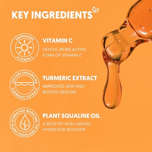 By Nature Hydrating Face Oil with Vitamin C & Turmeric - 1 fl. oz
