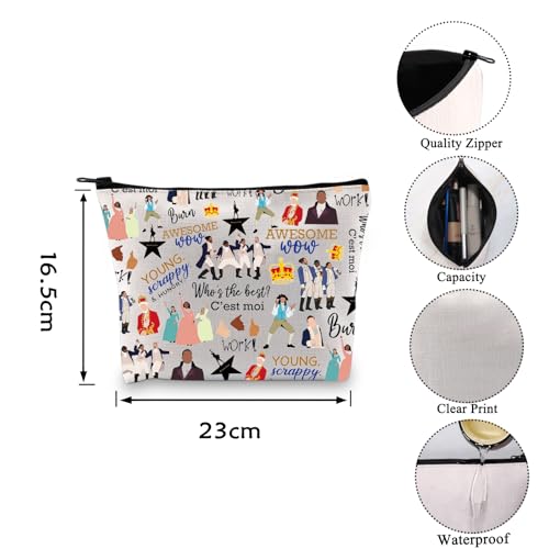 Musical Theatre Makeup Bag - Canvas Cosmetic Organizer for Travel