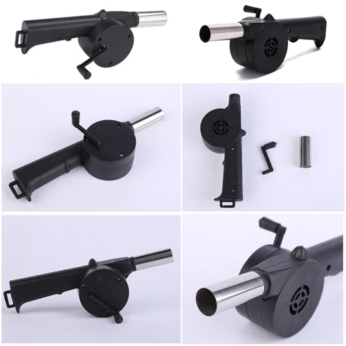 2 Pack Portable Fireplace Bellows - Manual Air Blower for BBQ & Camping