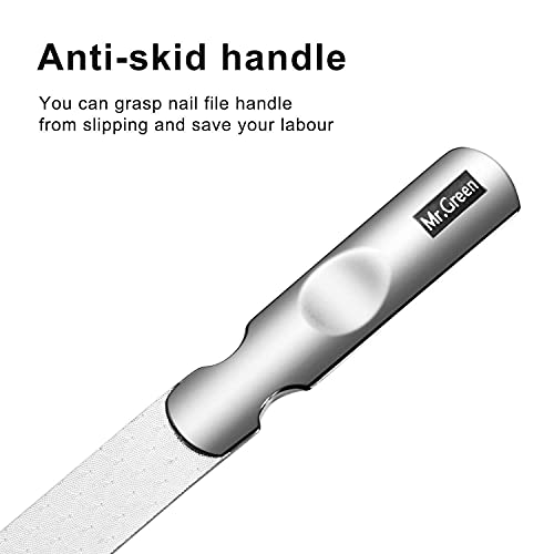 MR.GREEN Dual-Sided Glass Nail File for Smooth Results