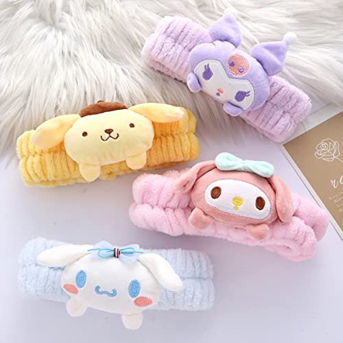 Kawaii Purple Spa Headband for Face Washing & Makeup