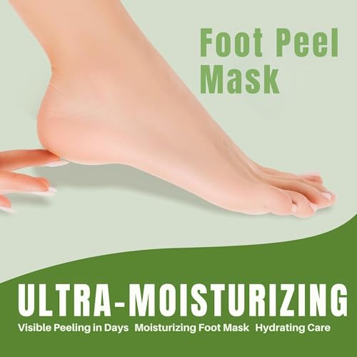 Oh K! Aloe Vera Foot Peel Mask for Dry, Cracked Heels - 1 Pair