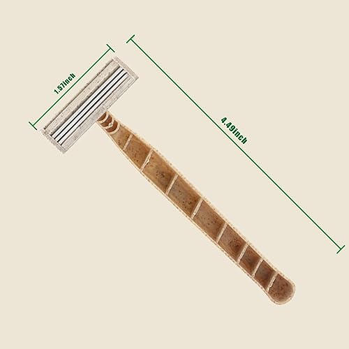 EZ Disposable Razor 50pcs Eco-Friendly 3-Blade Shaving Razors for Men & Women