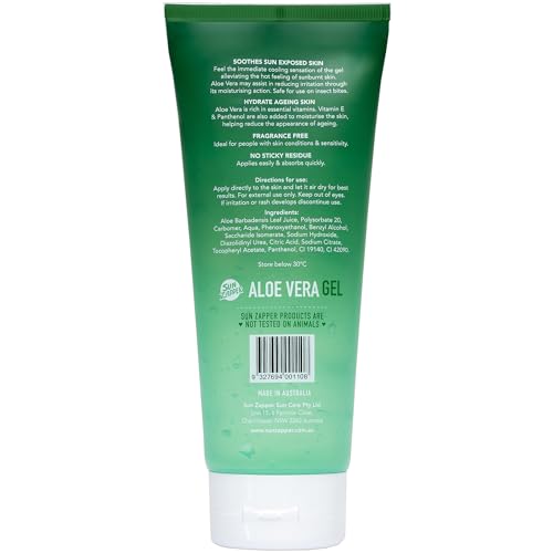 Sun Zapper After Sun Aloe Vera Gel 200mL — Soothes Sunburn & Skin Irritation