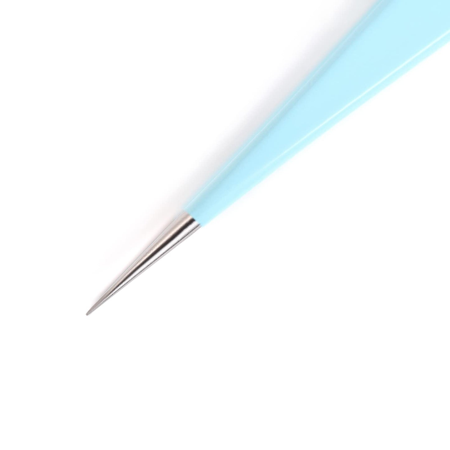 siyuwuro 2Pcs High Precision Stainless Steel Tweezers Set Straight and Curved Tip Eyelash Tweezers Kit Nippers for Eyelash Extensions, Nail Art, DIY Crafts, Jewelry-Making, Model (Lake Blue)