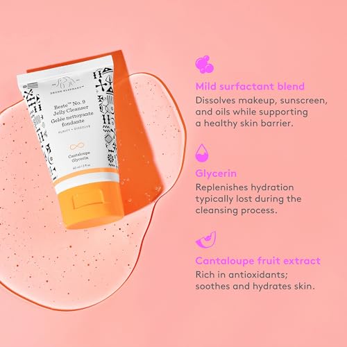 Drunk Elephant Beste No. 9 Jelly Cleanser 2oz Travel-Size Face Wash, Fragrance-Free