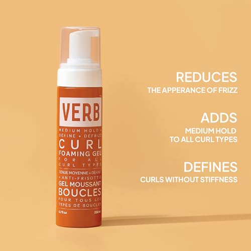 Verb Curl Foaming Gel - Lightweight Hold, Frizz-Free Curls