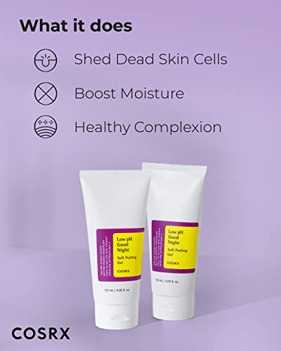 COSRX Low pH Soft Peeling Gel - Gentle Korean Face Exfoliant, 4.05 fl oz
