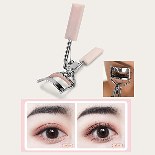 4 IN LOVE Pink Eyelash Curler & Comb Set with Refill Pads - Beauty Tool