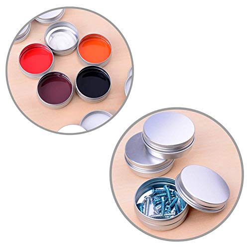 1oz Aluminum Balm Tins - 24 Pack Containers for Lip Balm & Cosmetics