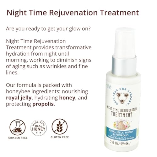 Savannah Bee Company Night Time Rejuvenation Honey Cream 2 Oz — Anti-Aging & Skin Hydration