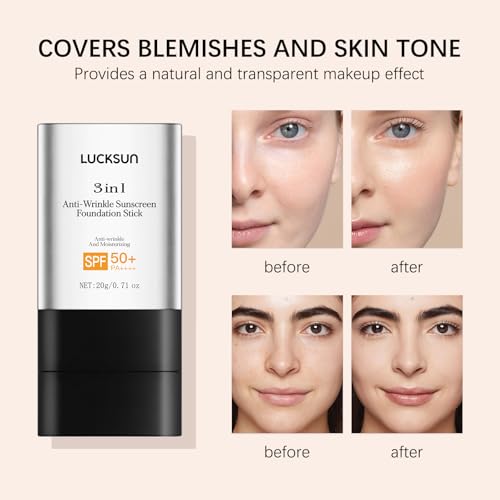Light 3-in-1 Anti-Wrinkle Foundation Stick SPF 50+ with Brush - 2 PCS