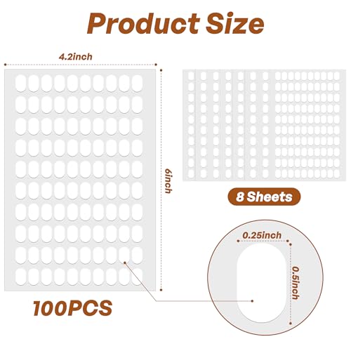 800 Pcs Double Sided Nail Tape with Tweezers for Nail Art
