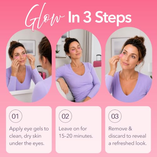 Laki Naturals Travel Under Eye Gels – Depuff, Hydrate & Brighten Post-Flight