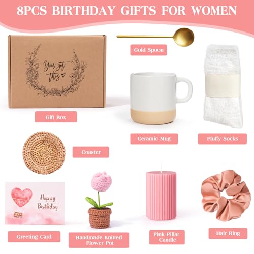 Birthday Gift Box for Women - 8-Piece Pamper Gift Set for Her
