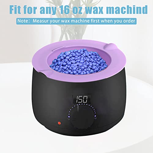 LUTER Silicone Wax Warmer Bowl and Spatula Set - 2 Piece Hair Removal Kit