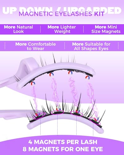 Cat Eye Magnetic Eyelashes - Reusable Wispy Lashes with Applicator