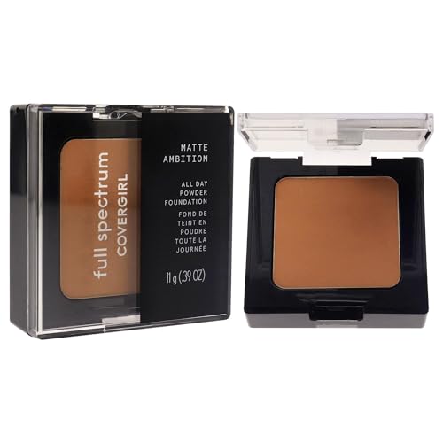 COVERGIRL Matte Ambition All Day Powder Foundation Medium-Tan Neutral 0.39oz