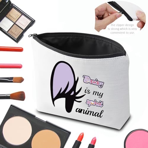 Duck Big Face Character Makeup Bag - Cute Cosmetic Pouch for Animal Lovers