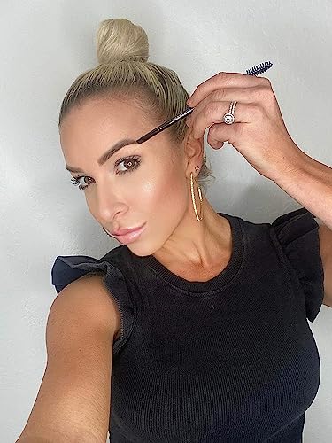 MADLUVV Duo Eyebrow Brush - Angled & Spoolie for Precision Makeup