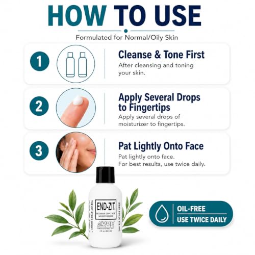 End-zit Blemish Control Moisturizer for Acne Prone Skin, Oil-Free, 2 oz