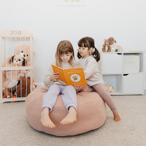 ZICOTO Kids' Bean Bag Chair Cover - Soft Plushie Storage Solution