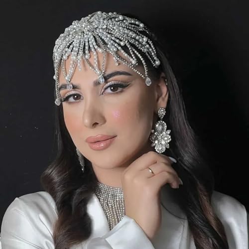 Silver Pearl Headband - Bridal Hair Accessory for Weddings